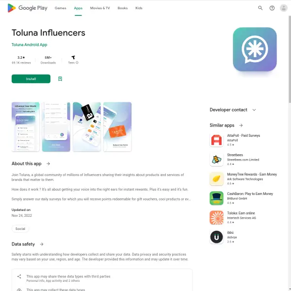 Toluna Influencers (iOS) - NZ